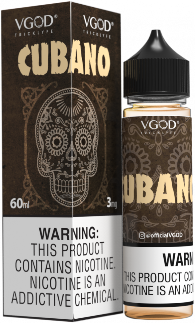 BUY 1 GET 1 FREE | Cubano - VGod | 60ML Vape Juice | 3MG, 6MG, 12MG | Vape India