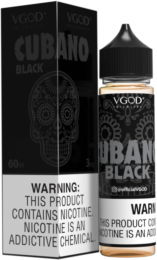 BUY 1 GET 1 FREE | Cubano Black - VGod | 60ML Vape Juice | 3MG, 6MG, 12MG | Vape India