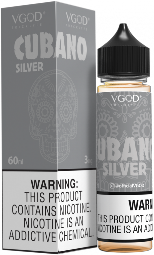 BUY 1 GET 1 FREE | Cubano Silver - VGod | 60ML Vape Juice | 3MG, 6MG, 12MG | Vape India