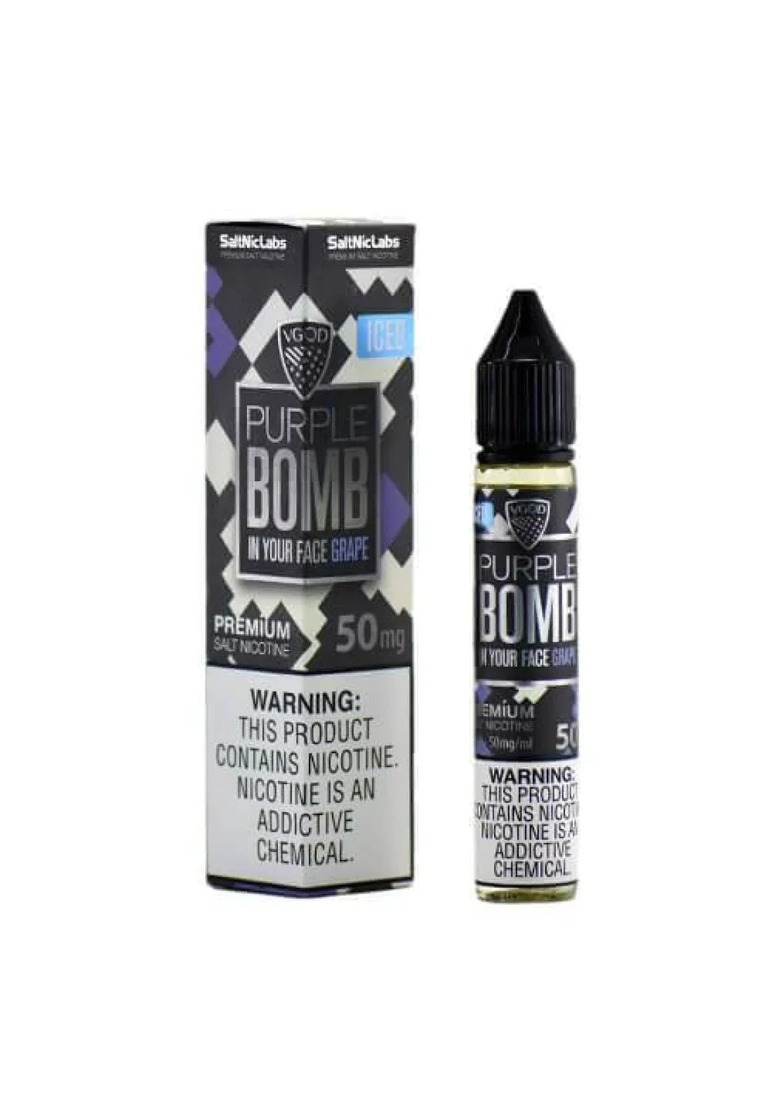 BUY 1 GET 1 FREE | Purple Bomb - VGod SaltNic | 30ML Vape Juice | 25MG,50MG | Vape India